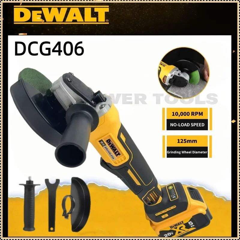 Brushless Angle Grinder Battery Powered - Smerigliatrice Angolare Senza Spazzole Dewalt DCG406