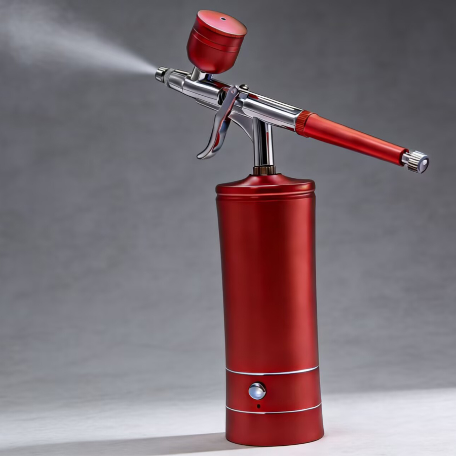 Airbrush Kit With Mini Compressor - Aerografo portatile ricaricabile senza fili con