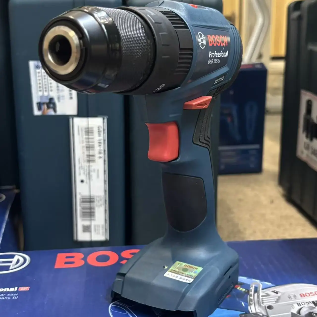 Brushless Cordless Electric Drill 18V - BOSCH GSB 185-LI Trapano a Percussione