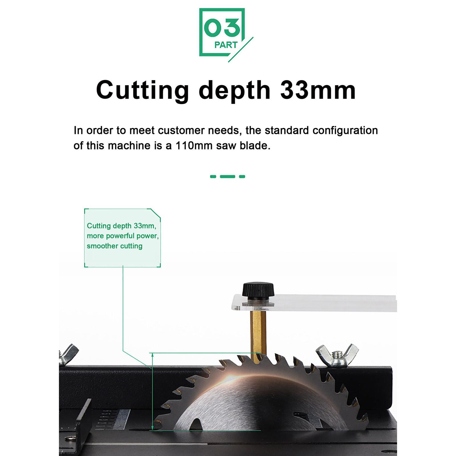 Mini Table Saw For Woodworking - Mini Sega Circolare da Tavolo Compatta