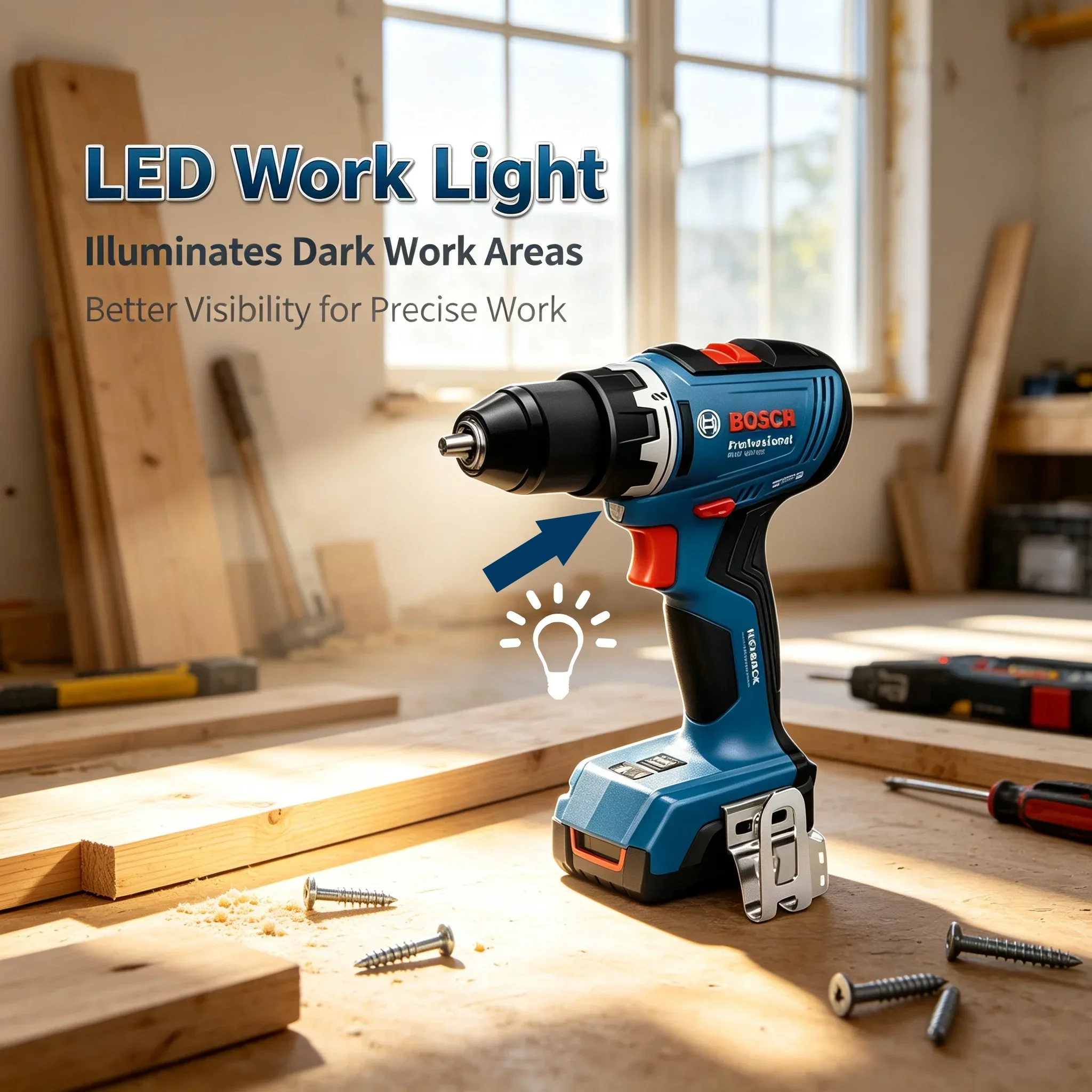 Brushless Cordless Electric Drill 18V - Trapano Cordless Bosch GSR 18V-65 Brushless,