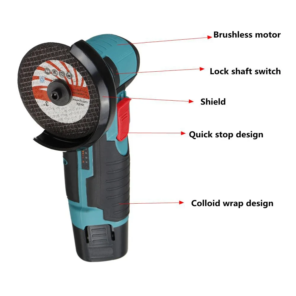 Smerigliatrice 500W 12V smerig - Brushless Angle Grinder Battery Powered recensione e prezzo