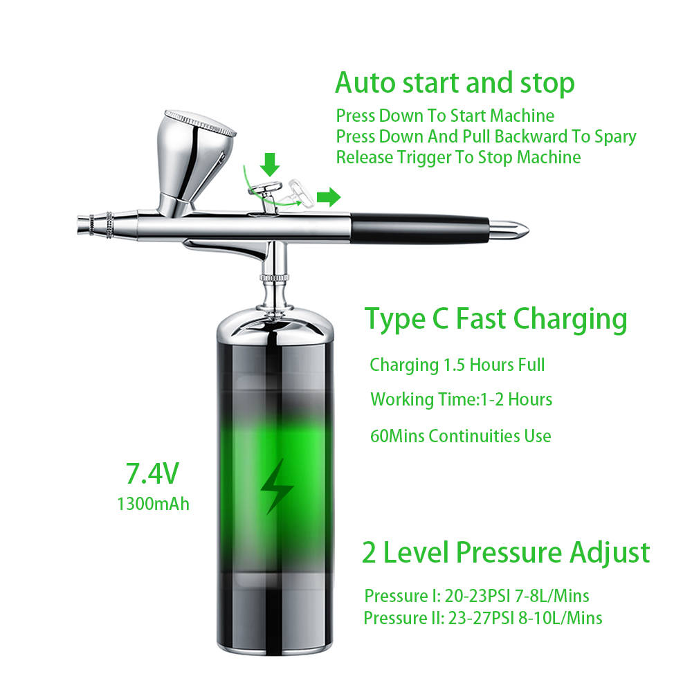 Kit compressore aerografo port - Airbrush Kit With Mini Compressor recensione e prezzo