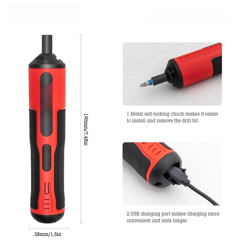 Set di cacciaviti elettrici 4V - Electric Screwdriver Rechargeable Usb recensione e prezzo