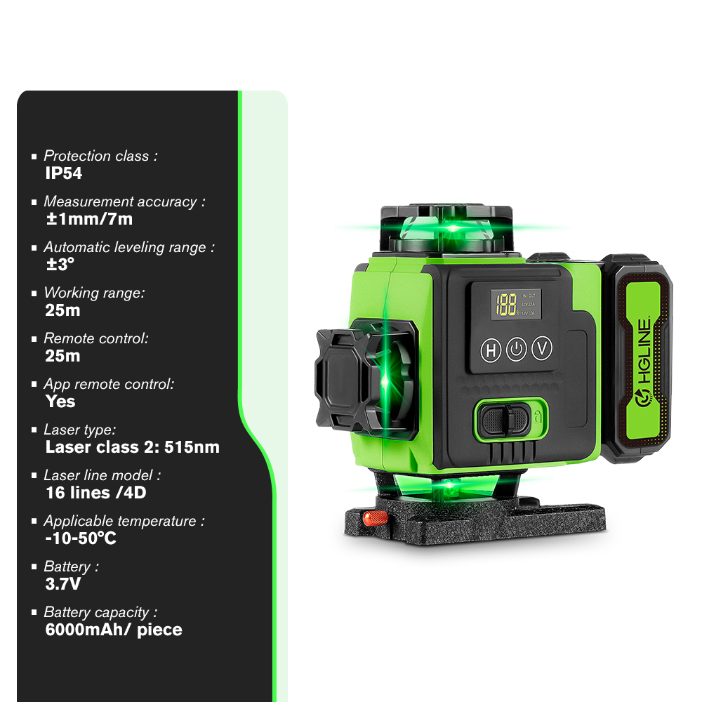 Livella laser 4D a 16 linee, a - Laser Level 16 Lines 4D Green recensione e prezzo
