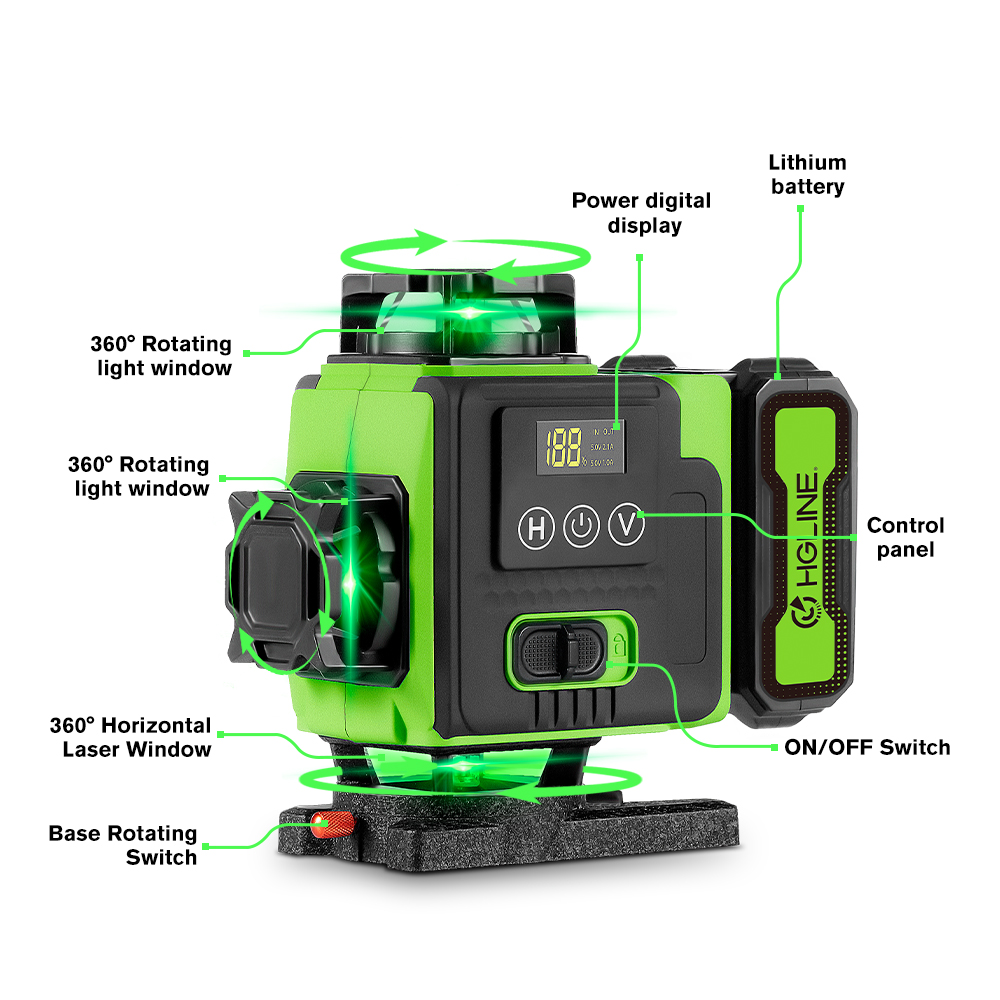 Livella laser 4D a 16 linee, a - Laser Level 16 Lines 4D Green recensione e prezzo