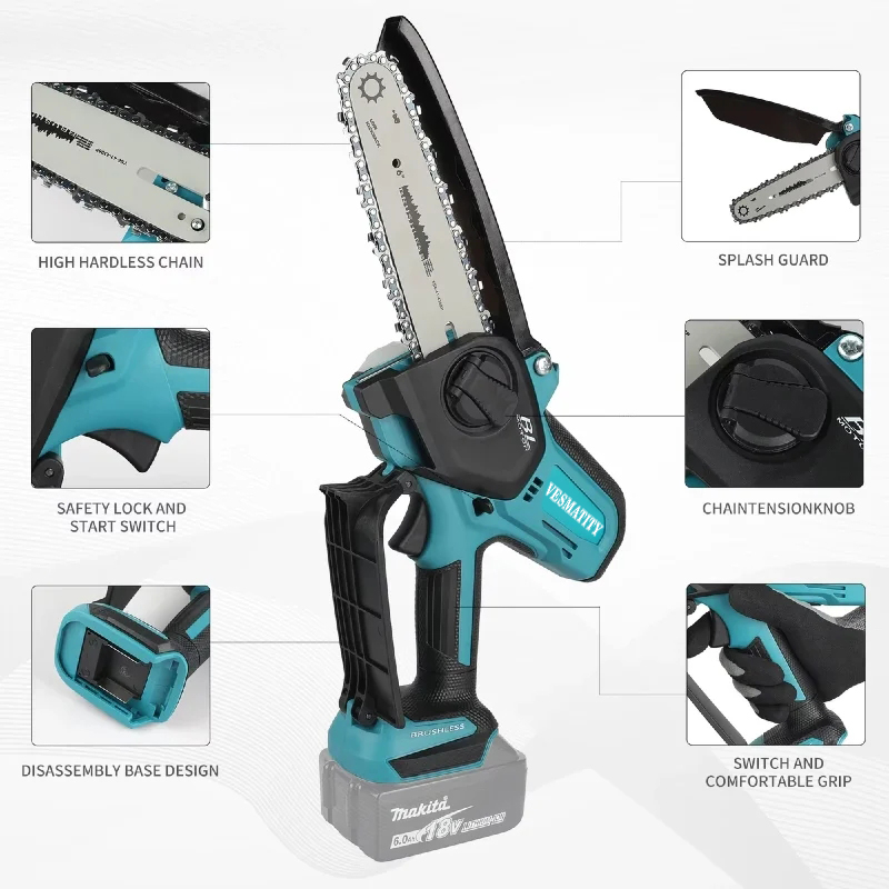 Sega elettrica portatile da 6  - Mini Electric Chainsaw 6 Inch recensione e prezzo