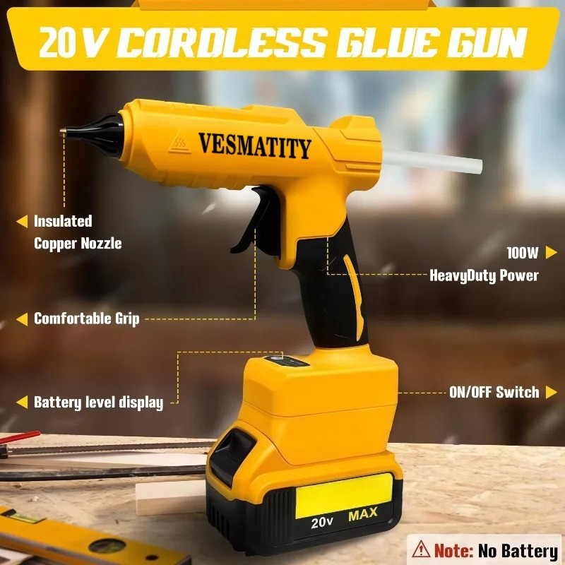 Pistola per colla a caldo VESM - Hot Melt Glue Gun Cordless recensione e prezzo