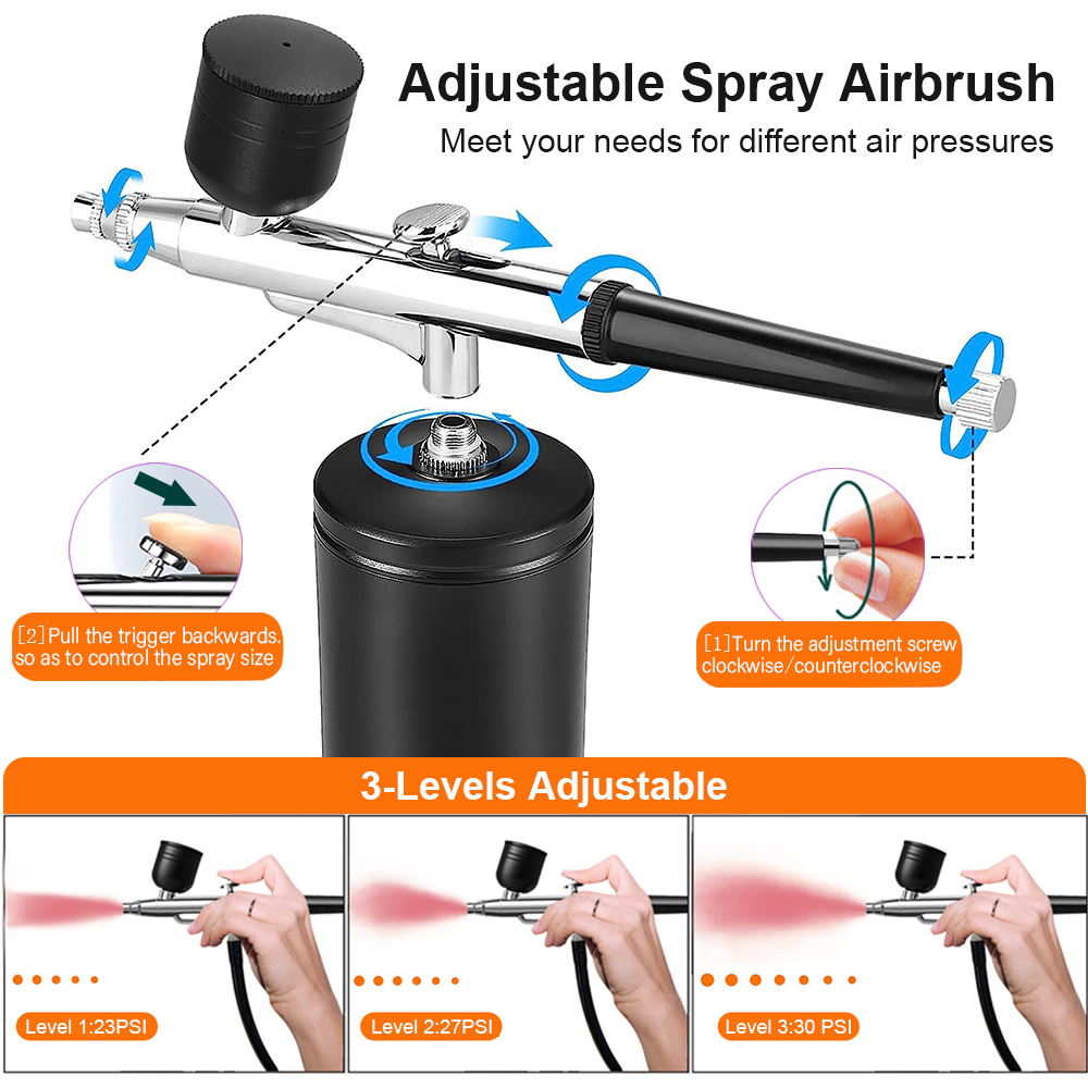 Aerografo per pittura con comp - Airbrush Kit With Mini Compressor recensione e prezzo